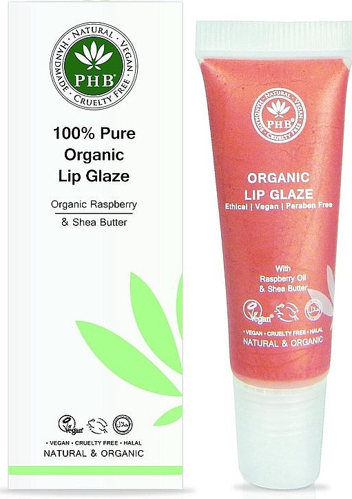 Блиск для губ - PHB Ethical Beauty 100% Pure Organic Lip Glaze — фото N1