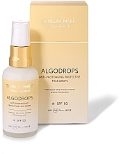 Защитные капли для лица против фотостарения - Sensum Mare Algodrops Anti Photoaging Protective Face Drops SPF50 UVB UVA PA++++ HEV/IR — фото N2