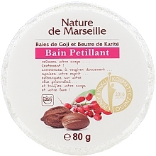 Бомбочка для ванны с ароматом ягод годжи и маслом ши - Nature de Marseille Goji&Shea Butter — фото N1