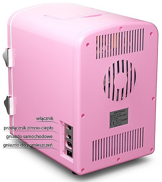 Косметический мини-холодильник, розовый - Fluff Cosmetic Fridge — фото N4