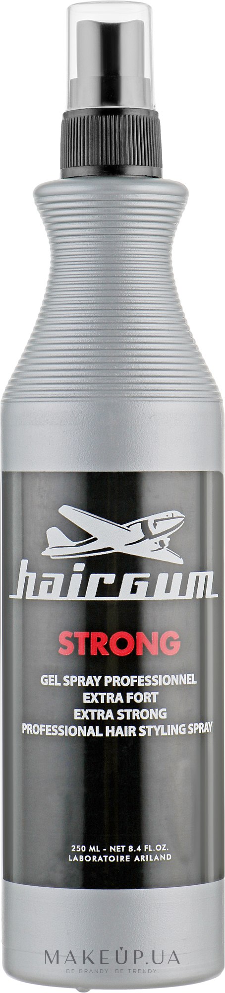Гель-спрей сильної фіксації - Hairgum Gel Spray Strong — фото 250ml