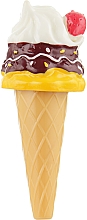 Духи, Парфюмерия, косметика Бальзам для губ с кисточкой "Мороженое", желтый с белым - Martinelia