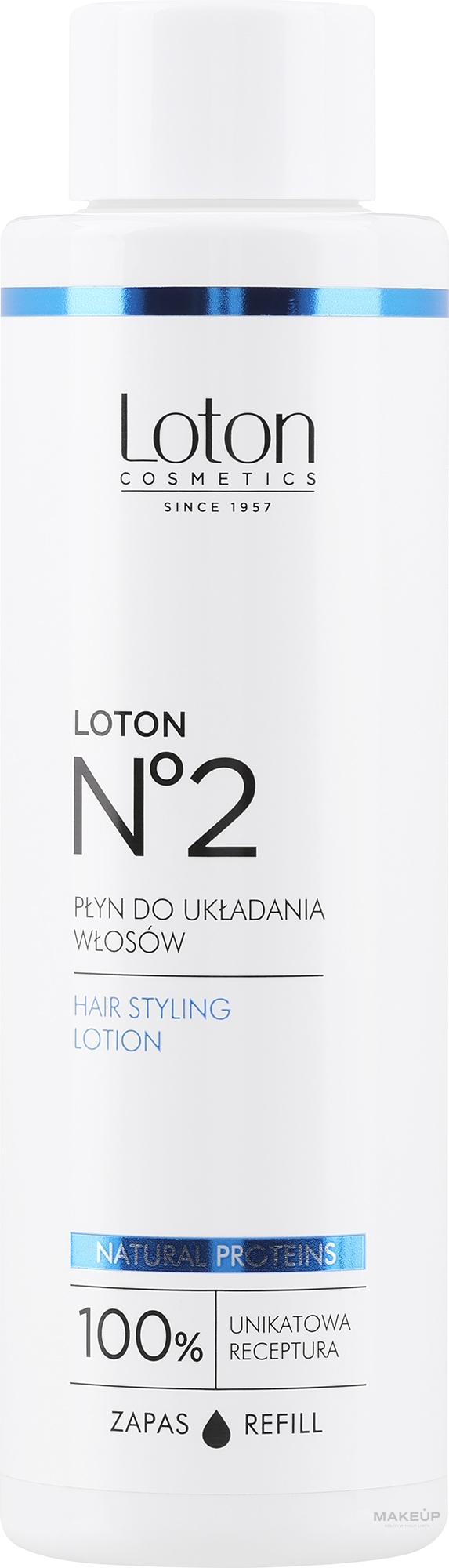 Натуральний засіб для укладання волосся - Loton 2 Hair Styling Liquid (змінний блок) — фото 125ml