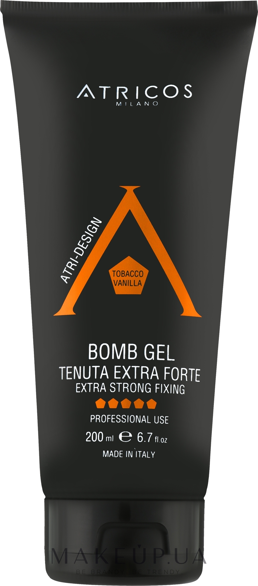 Гель для волосся екстрасильної фіксації - Atricos Bomb Gel — фото 200ml