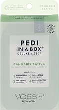 Духи, Парфюмерия, косметика Набор для педикюра "Конопля" - Voesh Delux Pedicure Hemp Relax 4 Step Pedi In A Box