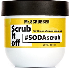 Скраб для обличчя з маслом ши - Mr.Scrubber Scrub It Off SodAscrub — фото N1