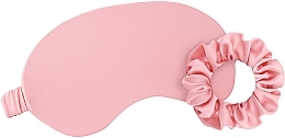 Набор для сна персиковый в подарочном чехле "Relax Time" - MAKEUP Gift Set Pink Sleep Mask, Scrunchie, Ear Plugs — фото N2