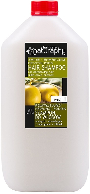 Шампунь для волосся з екстрактом оливи - Bluxcosmetics Naturaphy Hair Shampoo Refill — фото N1