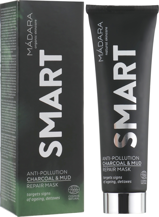 Маска для обличчя - Madara Cosmetics Smart Line Anti-Pollution Charcoal&Mud Repair Mask — фото N1