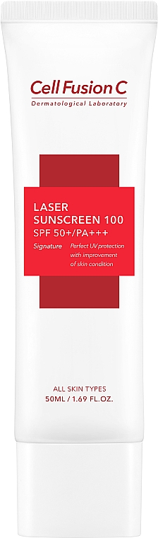 Солнцезащитный крем SPF50+ PA+++ - Cell Fusion C Laser Sunscreen 100 SPF50+/PA+++ — фото N1