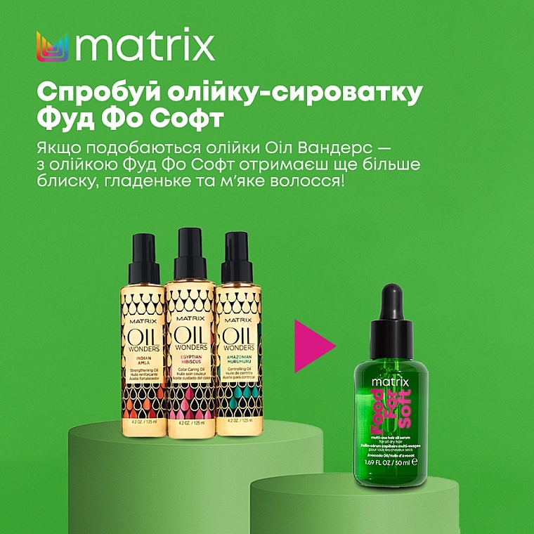 Мультифункциональное масло-сыворотка - Matrix Food For Soft Multi-Use Hair Oil Serum  — фото N5