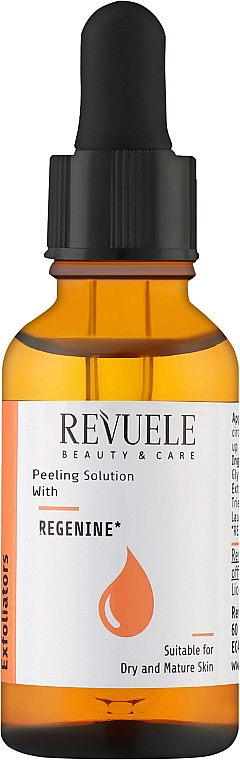 Сыворотка для лица - Revuele Peeling Solution Regenine — фото N1