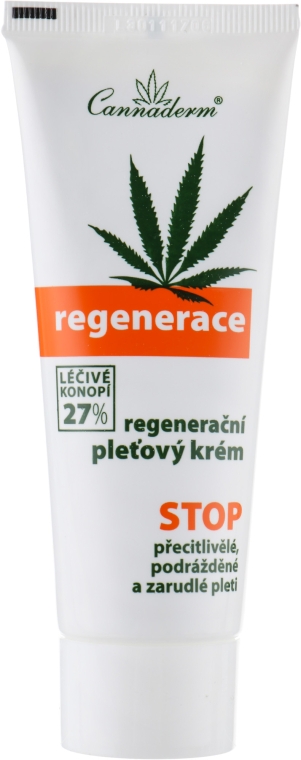 Восстанавливающий крем для очень чувствительной или сухой кожи лица - Cannaderm Regenerace Cream — фото N2