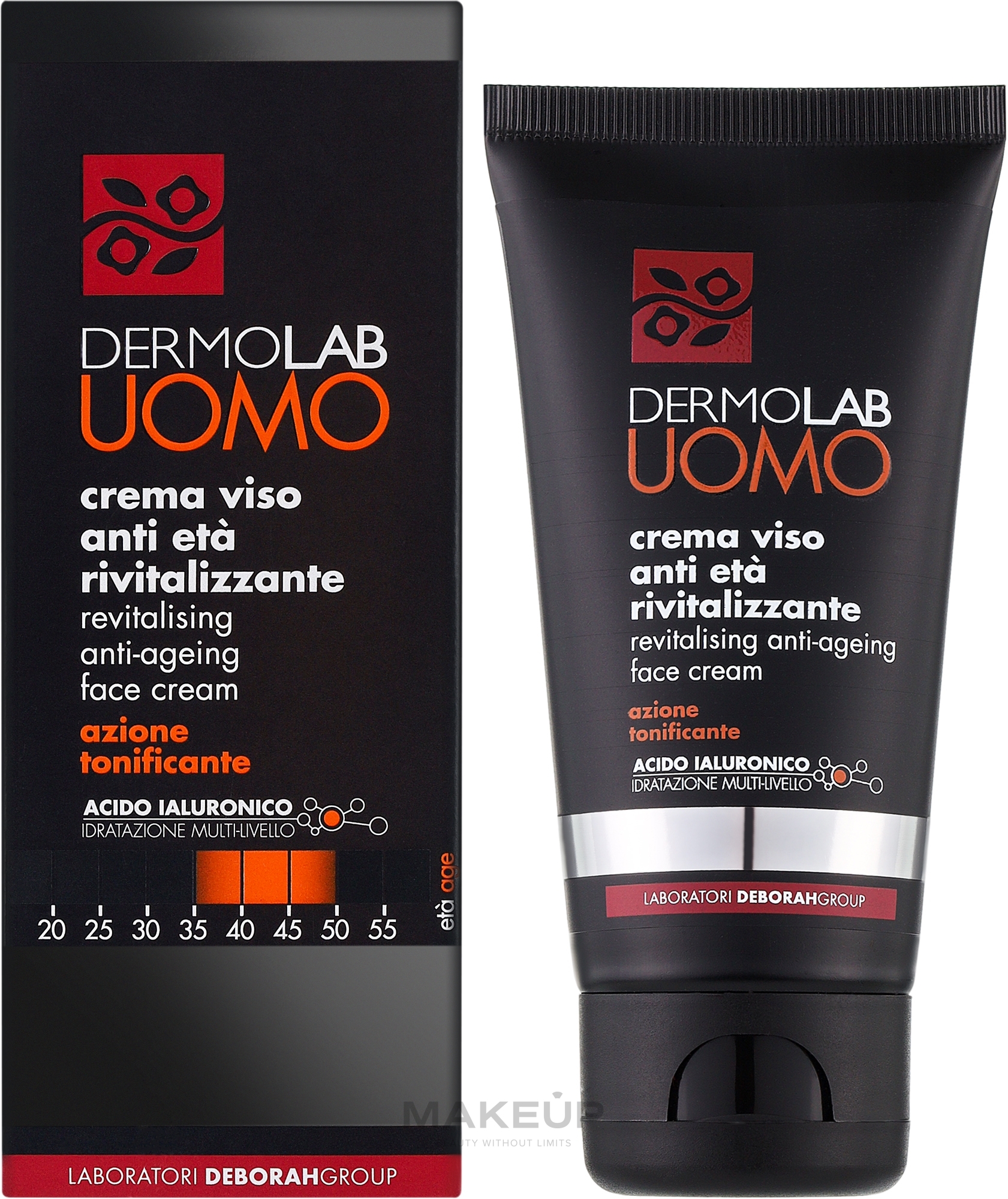 Антивіковий крем для обличчя - Dermolab Uomo Revitalising Anti-Ageing Face Cream — фото 50ml