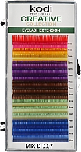 Накладні вії кольорові Creative Collection D 0.07 (16 рядів: 14 мм) - Kodi Professional — фото N1