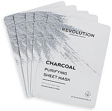 Тканевая маска для лица - Revolution Skincare Charcoal Purifying Sheet Mask — фото N2