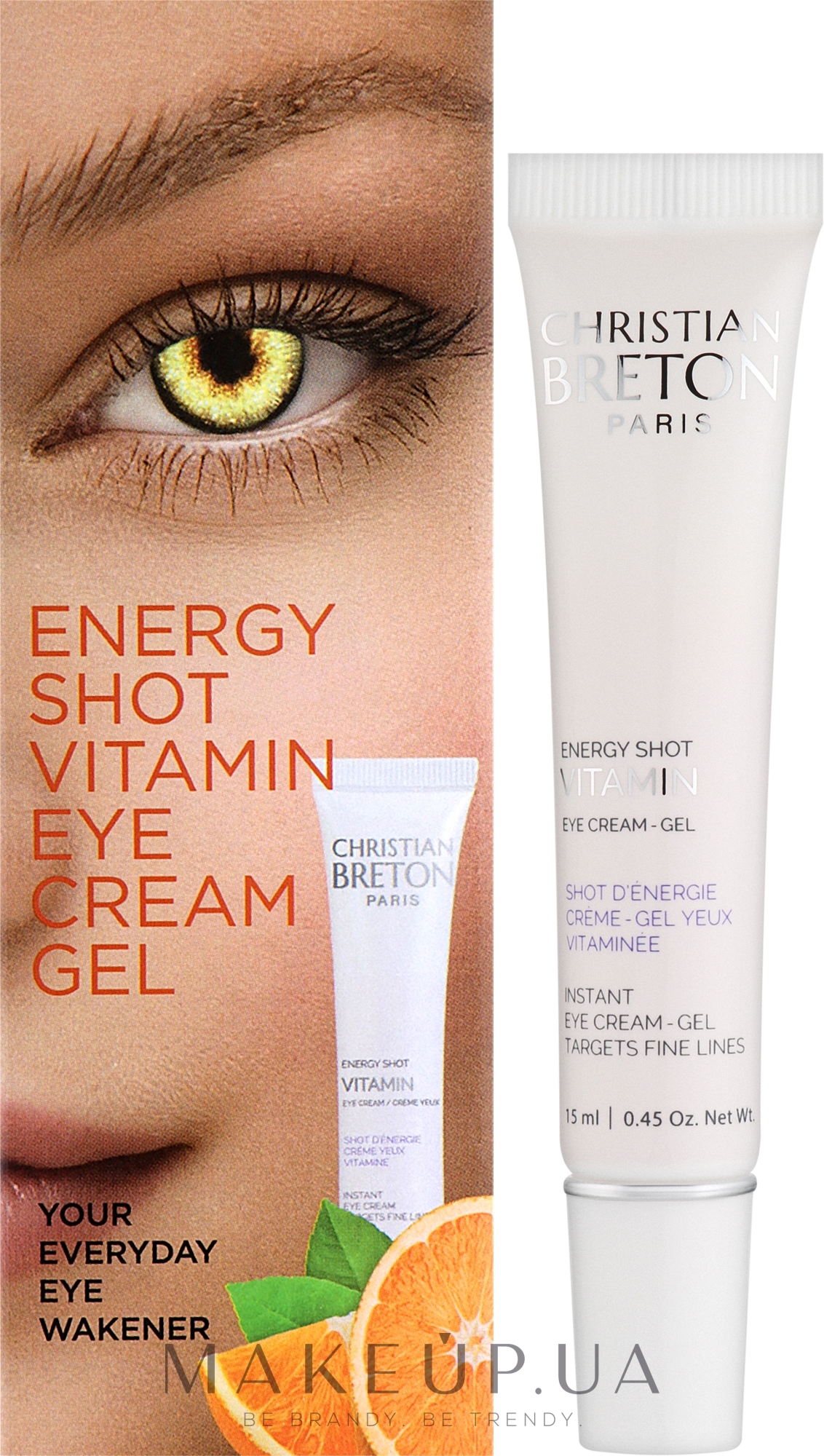 Енергетичний крем-гель для шкіри навколо очей - Christian Breton Eye Priority Energy Shot Vitamin Eye Cream — фото 15ml