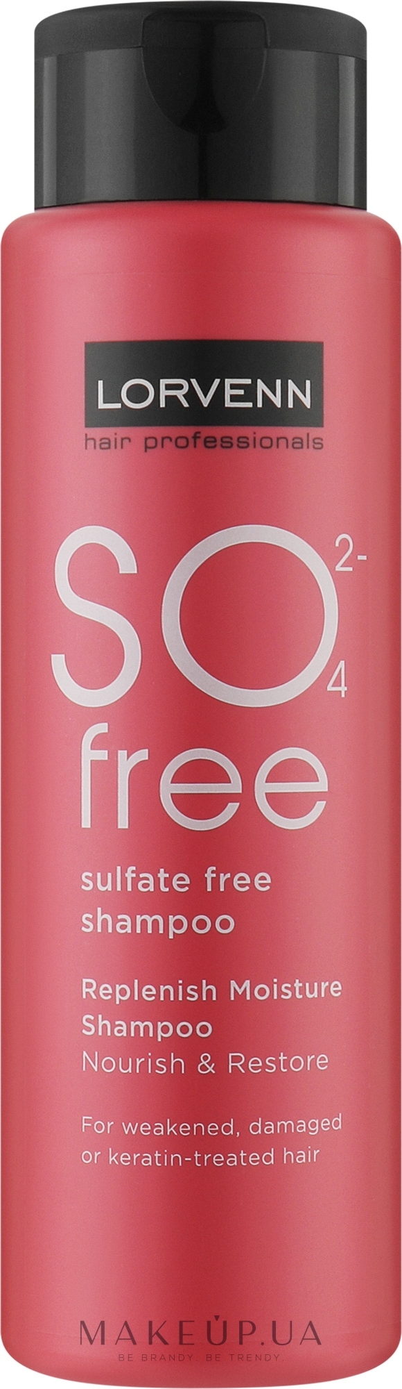 Безсульфатный шампунь - Lorvenn Sulfate Free Replenish Moisture Shampoo — фото 300ml