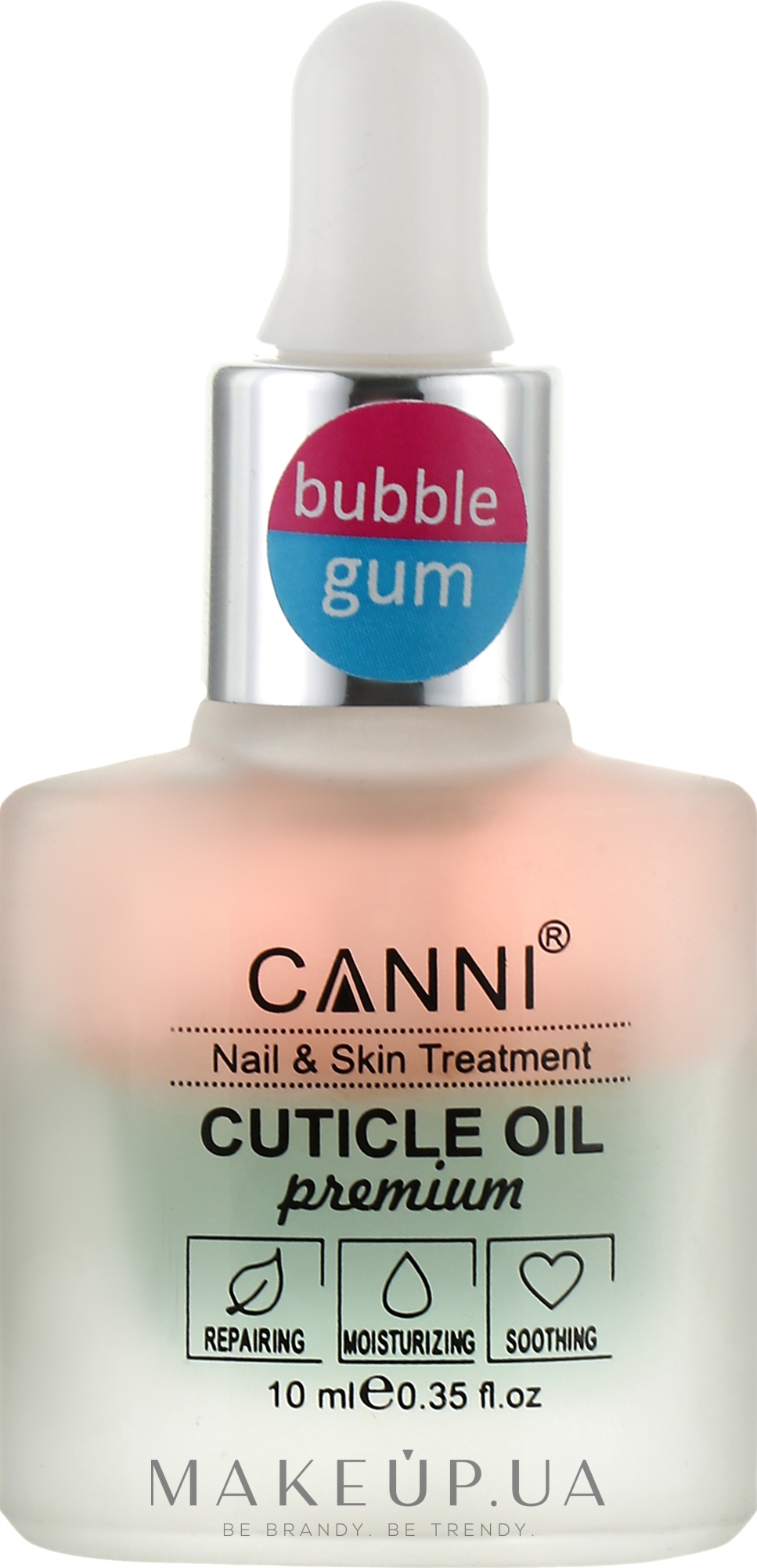 Олія для кутикули двофазна "Bubble Gum" - Canni Cuticle Oil Premium — фото 10ml