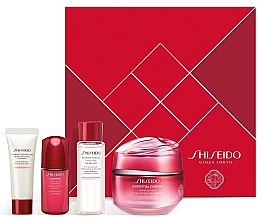 Духи, Парфюмерия, косметика Набор - Shiseido Essential Energy Deep Hydratation Set (cr/50ml + foam/15ml + lot/30ml + conc/10ml)