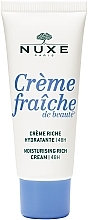 Духи, Парфюмерия, косметика Насыщенный крем для сухой кожи лица - Nuxe Creme Fraiche De Beaute Moisturising Rich Cream 48H