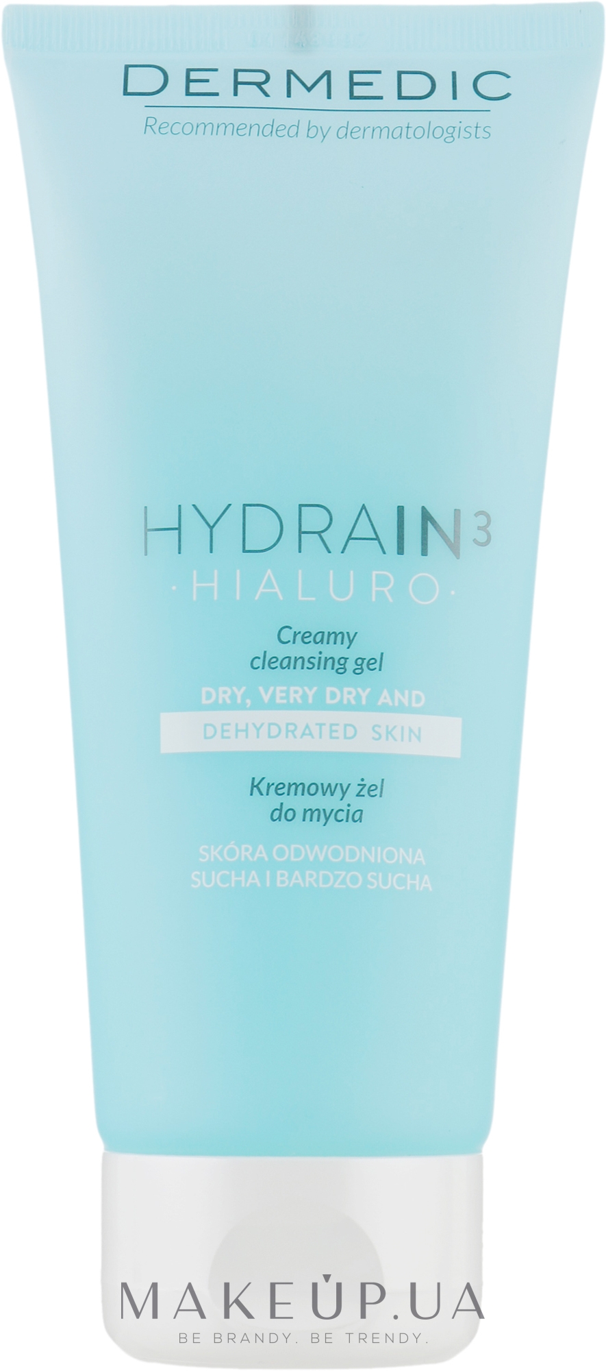 Кремовый гель для умывания лица и тела - Dermedic Hydrain 3 Hialuro Creamy Cleansing Gel — фото 200ml