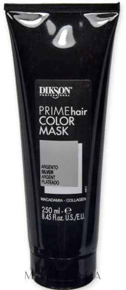 Кольорова маска для волосся 3 в 1 - Dikson Prime Hair Color Mask — фото Argento