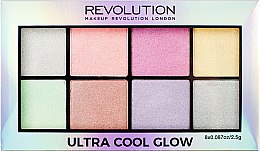 Палетка хайлайтеров для лица - Makeup Revolution Ultra Cool Glow — фото N3