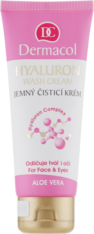 Крем-пенка для снятия макияжа - Dermacol Face Care Hyaluron Wash Cream