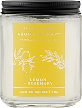 Аромасвеча "Lemon + Rosemary" - Bath and Body Works — фото N1
