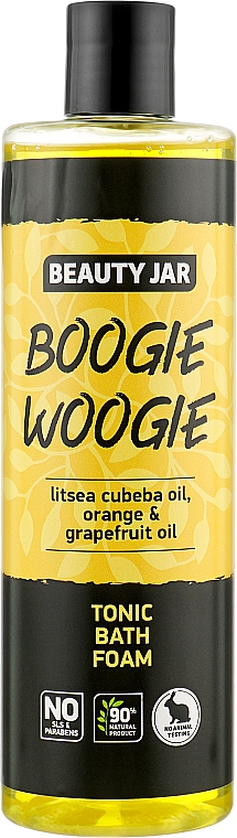 Тонізувальна піна для ванни з олією літцеї кубеба, апельсина та грейпфрута - Beauty Jar Boogie Woogie Tonic Bath Foam