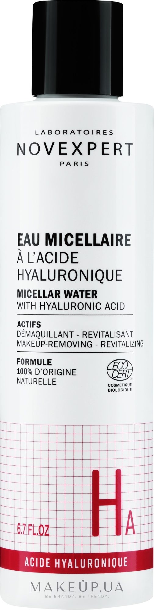Міцелярна вода для обличчя - Novexpert Hyaluronic Acid Micellar Water — фото 200ml NEW
