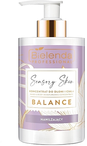 Балансувальний зволожувальний концентрат для рук і всього тіла - Bielenda Professional Sensory Skin Balance Moisturising Hand And Body Concentrate — фото N1