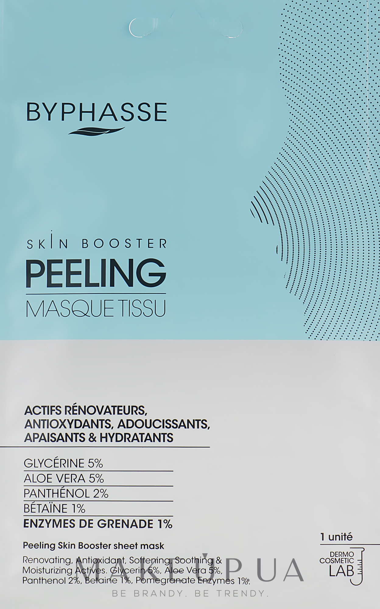 Тканинна маска-пілінг - Byphasse Skin Booster Peeling Mask — фото 18ml