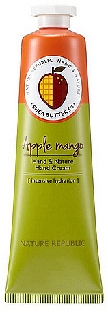 Зволожувальний крем для рук - Nature Republic Hand and Nature Hand Cream Mango — фото N1