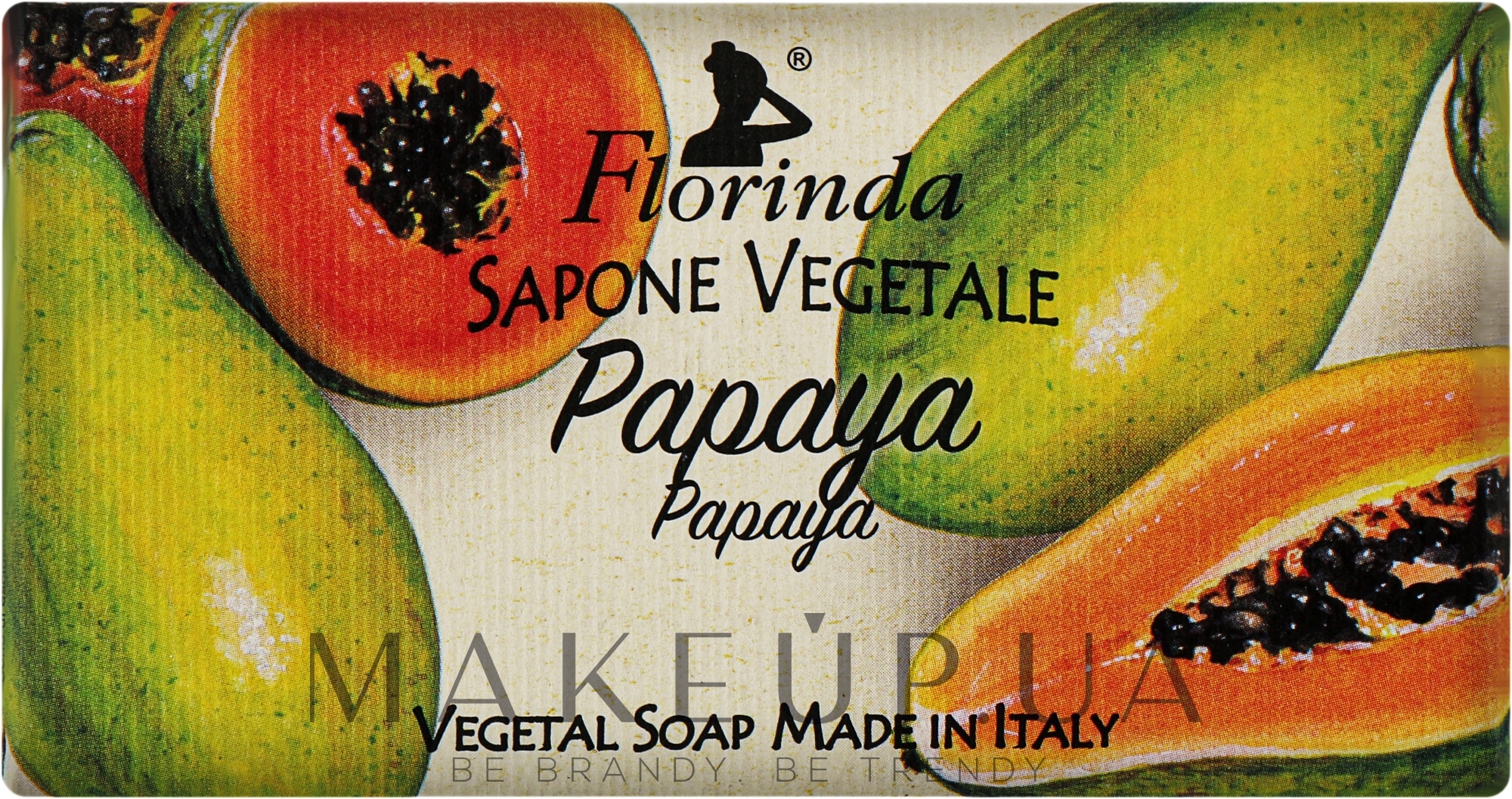 Мило натуральне "Папайя" - Florinda Papaya Natural Soap — фото 100g