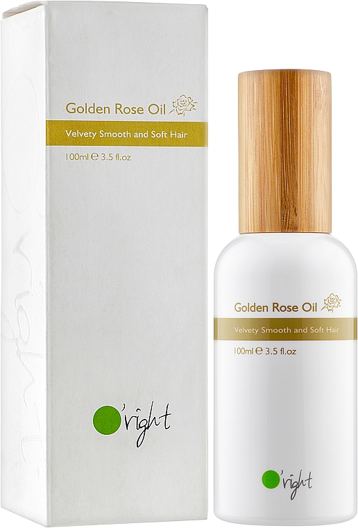 Органическое масло для блондированных волос "Золотая роза" - O'right Golden Rose Oil — фото N2