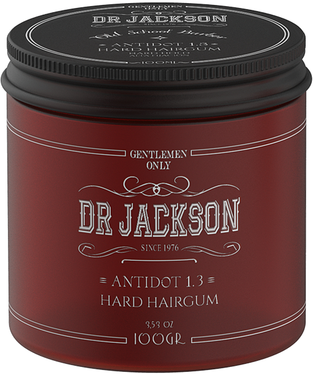 Глянцевий віск для укладання волосся гелевої текстури, сильна фіксація - Dr Jackson Gentlemen Only Old School Barber Antidot 1.3 Hard Hairgum — фото N1