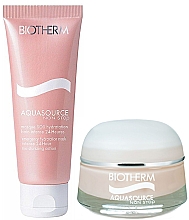 Духи, Парфюмерия, косметика Набор - Biotherm Aquasource Duo (cr/50ml + Mask/75ml) 