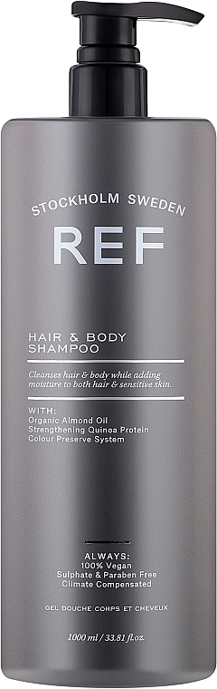 Шампунь для тіла та волосся, рН 7.0 - REF Hair & Body Shampoo — фото N5