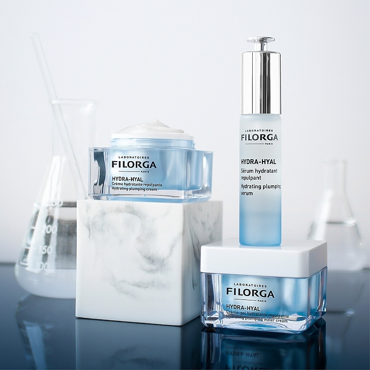 Інтенсивна зволожувальна та відновлювальна сироватка для обличчя - Filorga Hydra-Hyal Hydrating Plumping Serum — фото N7