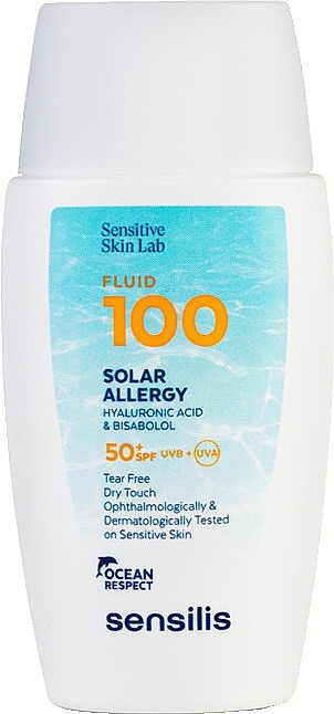 Солнцезащитный флюид для лица - Sensilis Fluid 100 Solar Allergy SPF50+ — фото N1