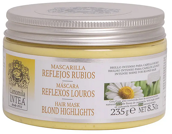 Маска для светлых волос с ромашкой - Intea Camomile Blonde Highlights Mask — фото N1