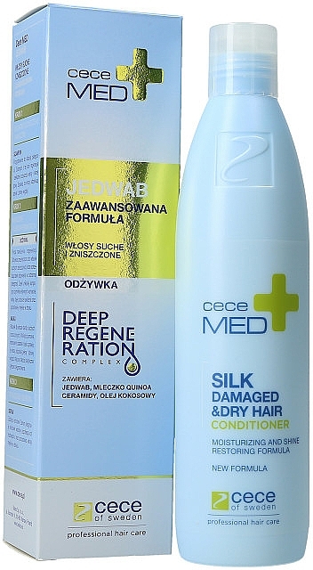 Кондиціонер для сухого та пошкодженого волосся - Cece of Sweden Cece Med Stop Silk Damaged & Dry Hair Conditioner — фото N1