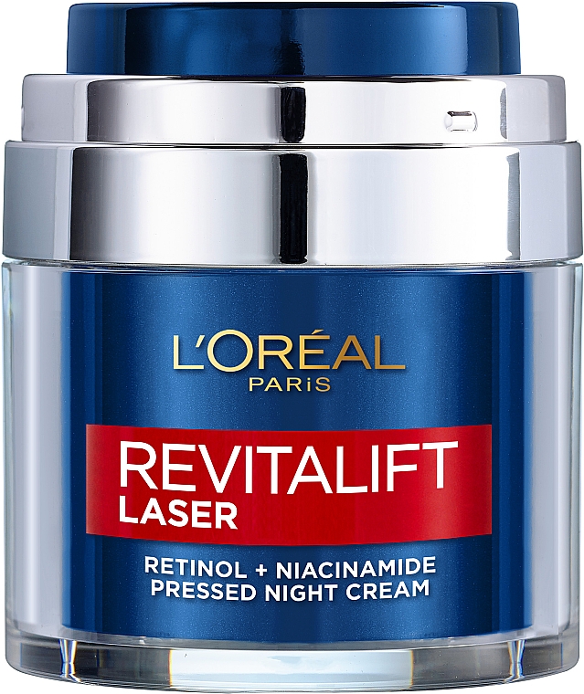 Ночной крем с ретинолом и никотинамидом против морщин и для улучшения цвета лица - L'Oreal Paris Revitalift Lazer