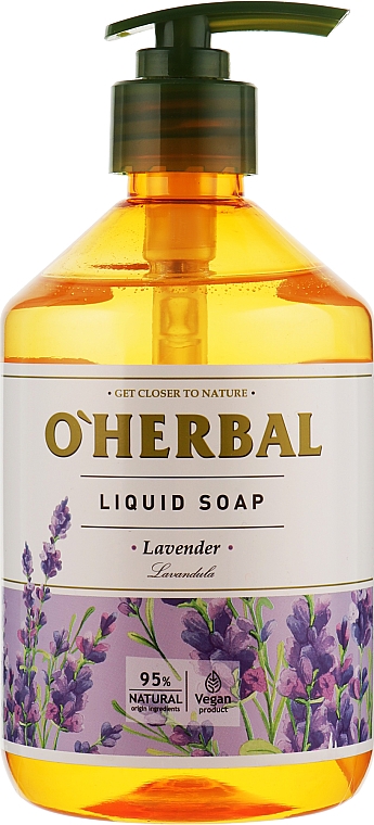 Жидкое мыло с экстрактом лаванды - O’Herbal Lavender Liquid Soap