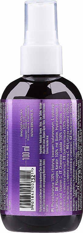 Рідкий кератин для волосся - Bingospa Liquid 100% Keratin With Biotine — фото N2