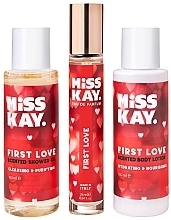 Набор - Miss Kay First Love Kit (edp/25 ml + sh/oil/100 ml + b/lot/100 ml) — фото N3