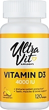 Харчова добавка "Вітамін D3" - UltraVit Vitamin D3 4000 IU — фото N1