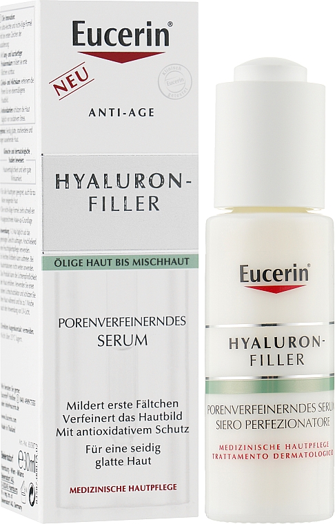 Омолоджуюча сироватка для обличчя - Eucerin Hyaluron-Filler Skin Refining Serum — фото N2